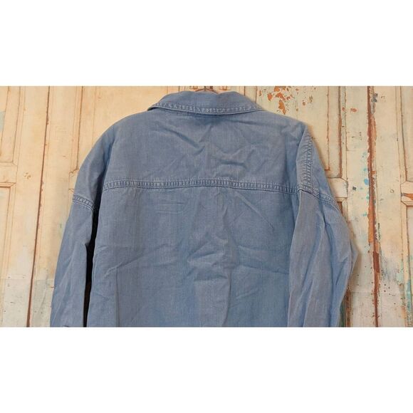 There Abouts Girls Size XS 6/6x Blue Button Up Long Sleeve Collared Casual - Picture 6 of 10